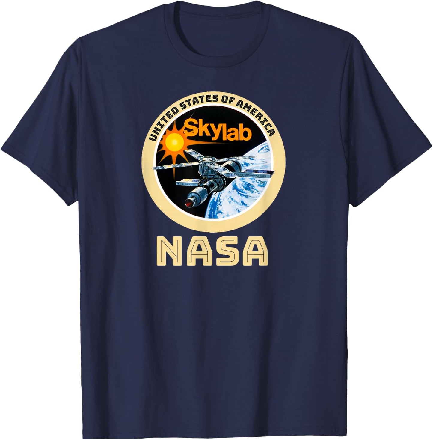 USA Skylab NASA T Shirt T-Shirt - T-Shirt | Navy