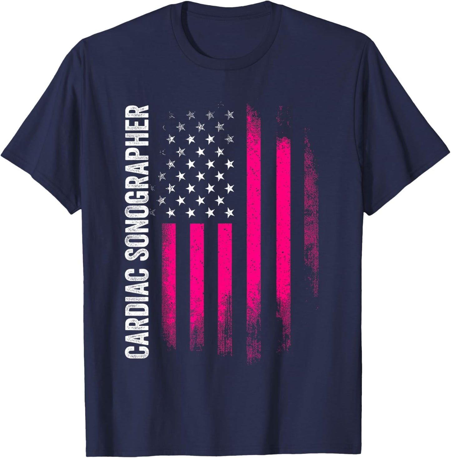 Cardiac Sonographer Echo Tech RDCS T-Shirt - T-Shirt | Navy