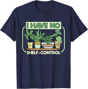 I have no shelf control Urban Jungle houseplants T-Shirt - T-Shirt | Navy