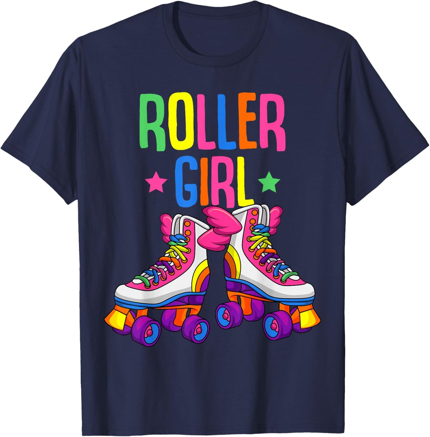 Roller Girl Roller Skates Roller Skates Girls T-Shirt - T-Shirt | Navy