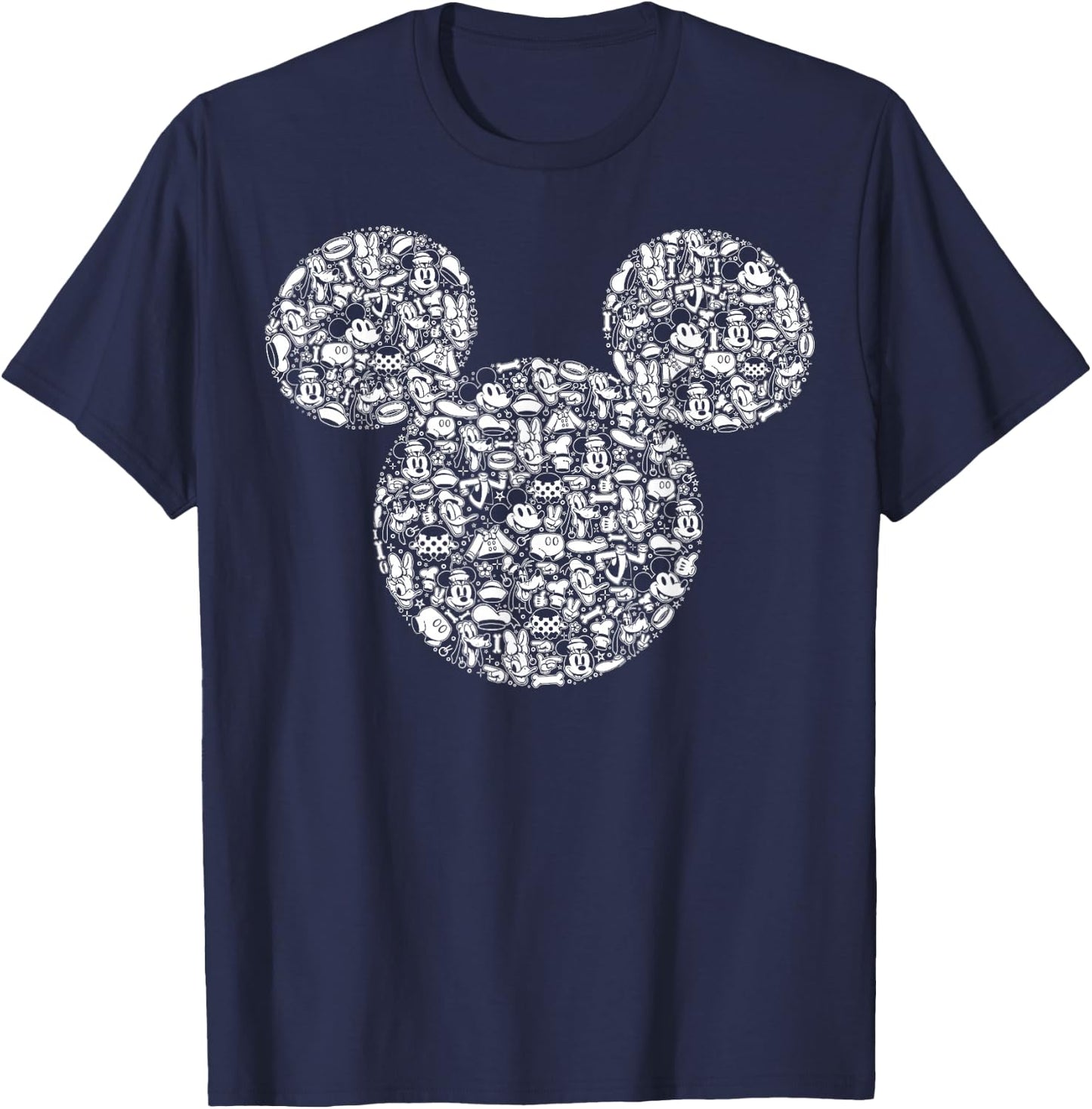 Disney Mickey And Friends Mickey Icons Fill T-Shirt - T-Shirt | Navy