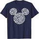 Disney Mickey And Friends Mickey Icons Fill T-Shirt - T-Shirt | Navy