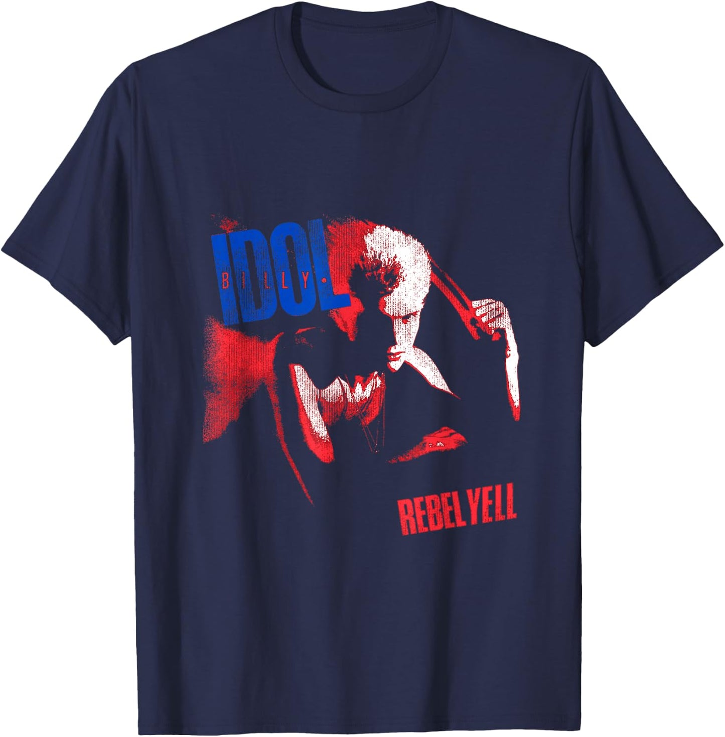 Billy Idol - Rebel Yell T-Shirt - T-Shirt | Navy