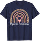 Leopard Rainbow Dyslexia Awareness T-Shirt - T-Shirt | Navy