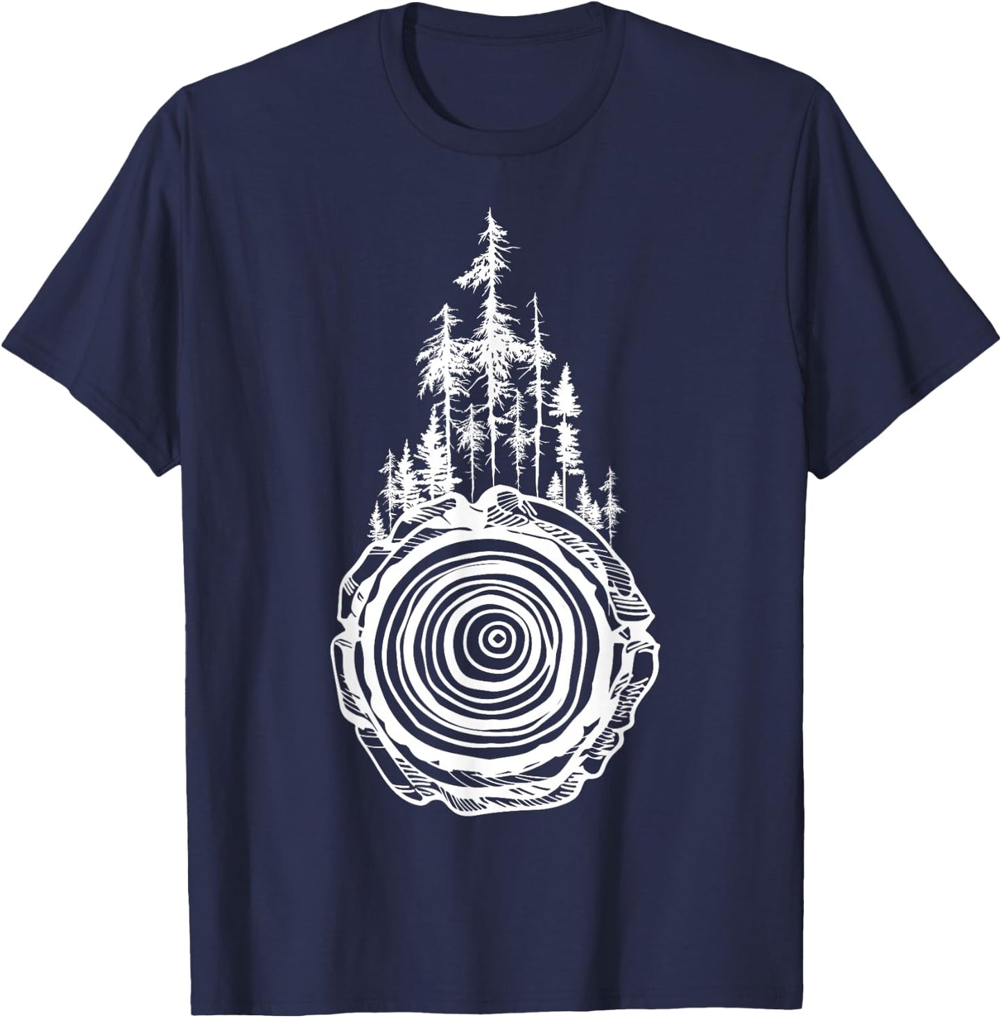 Cool Arborist Tree Surgeon Apparel -Adults Black T-Shirt - T-Shirt | Navy