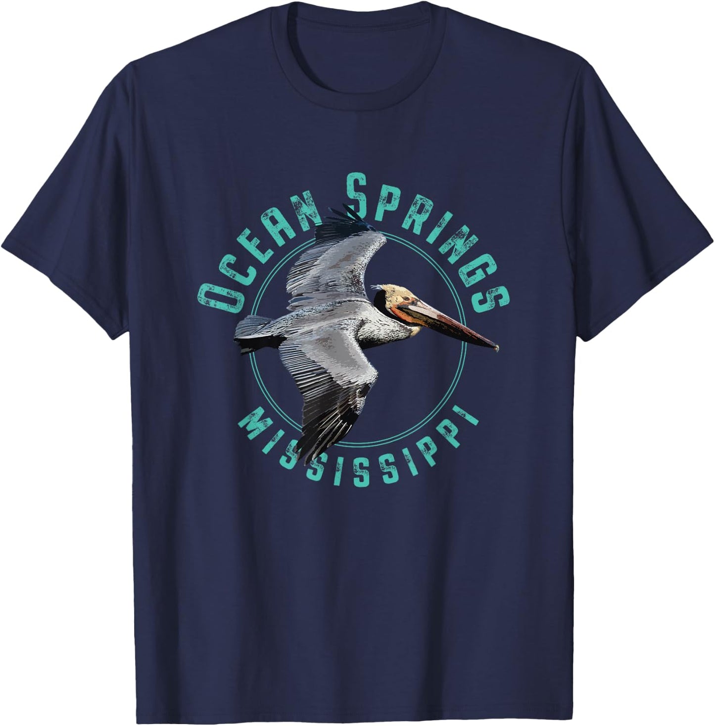 Ocean Springs Mississippi T-Shirt - T-Shirt | Navy