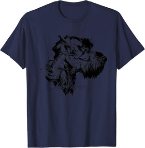 German Wire Hair T-Shirt - T-Shirt | Navy