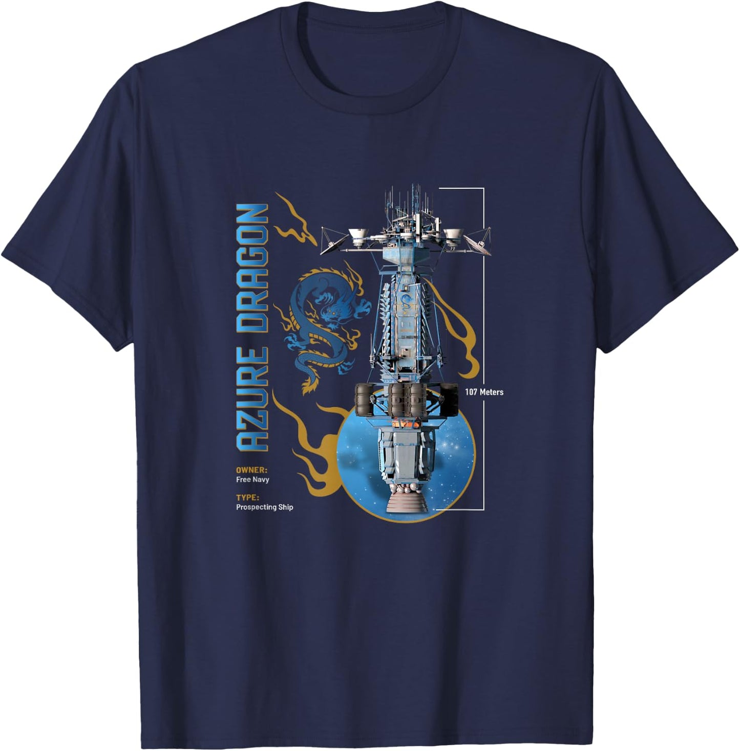 Azure Dragon T-Shirt - T-Shirt | Navy
