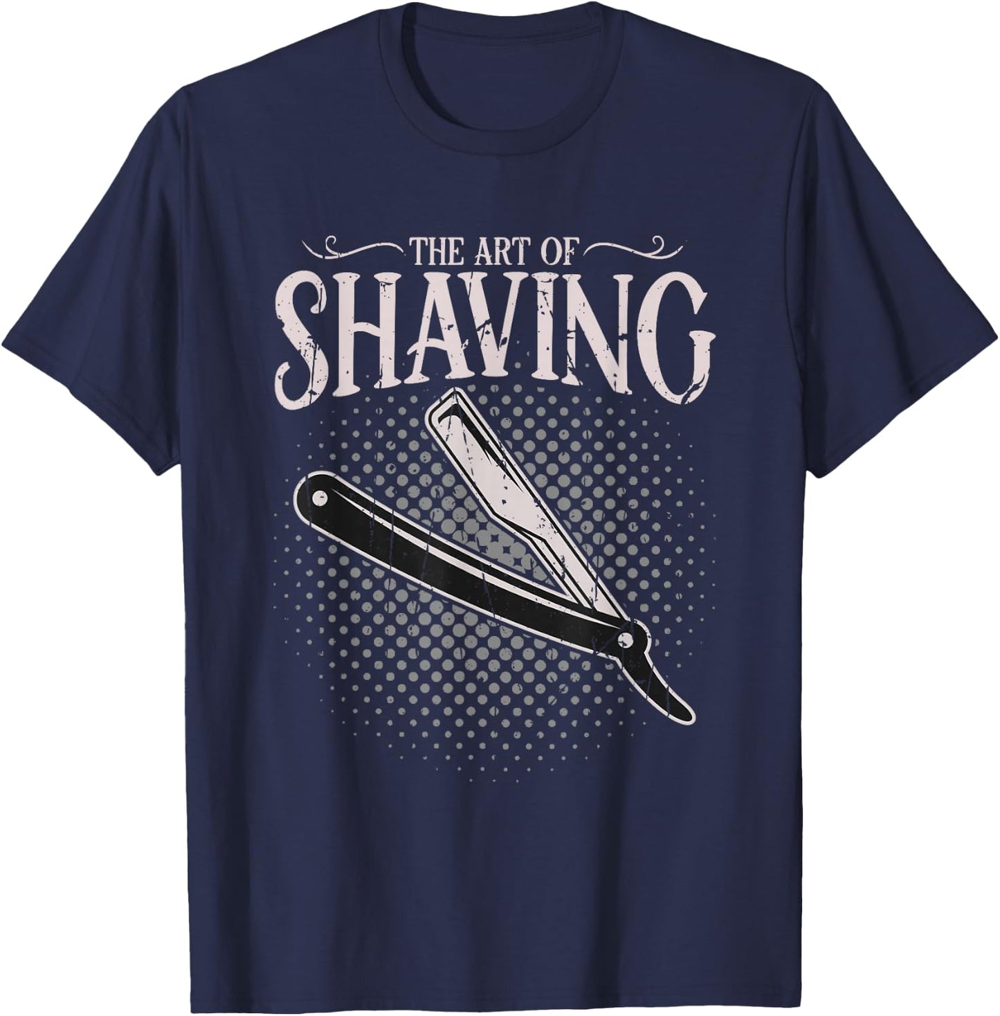 The art of shaving - Barber T-Shirt - T-Shirt | Navy