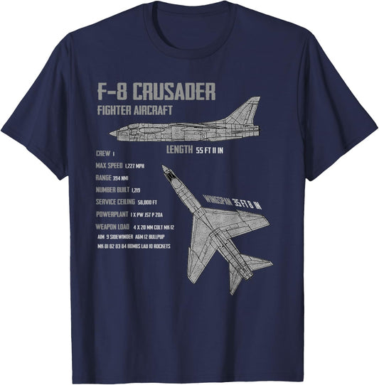 F-8 Crusader T-Shirt - T-Shirt | Navy