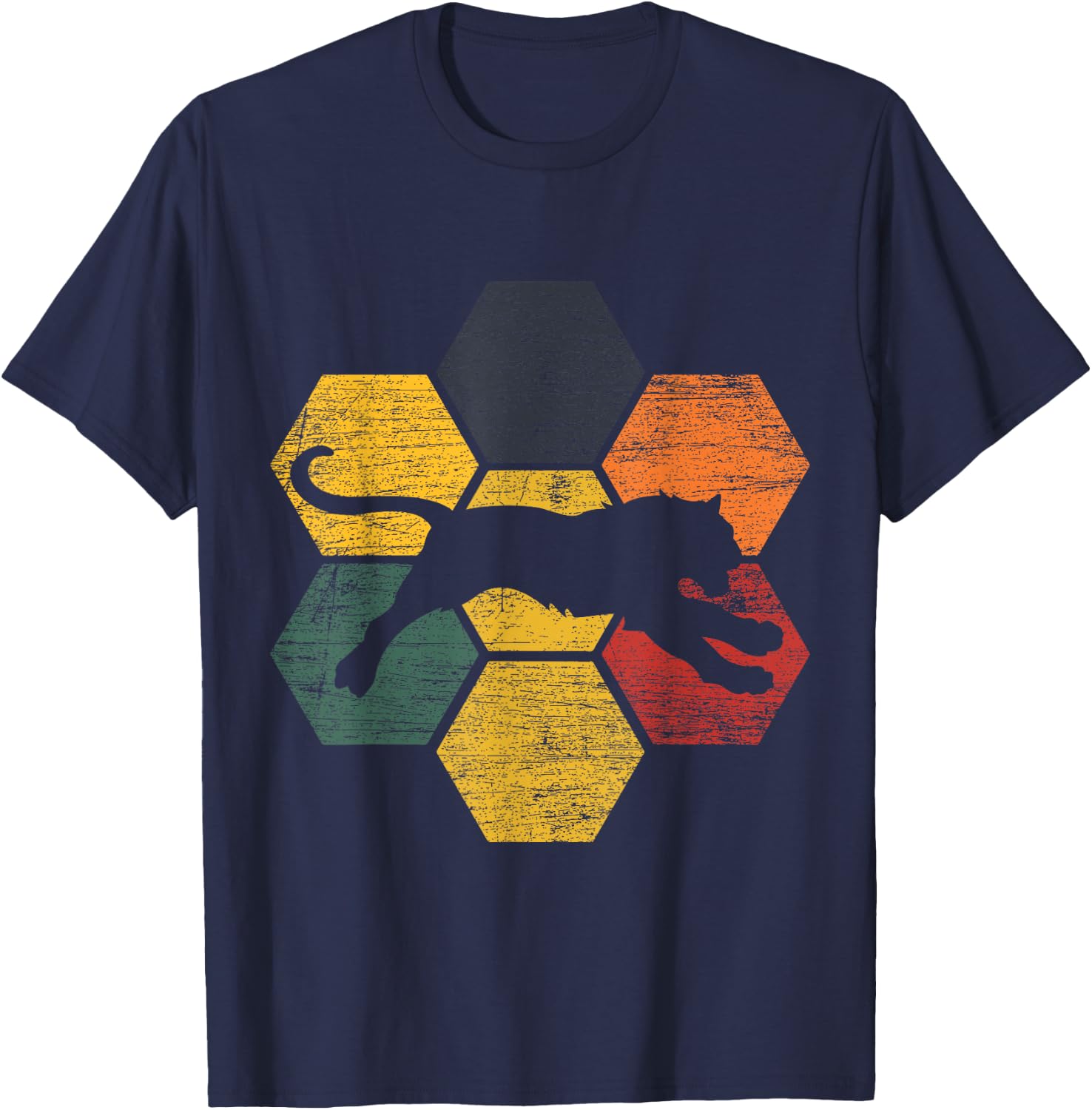 Retro Tiger T-Shirt - T-Shirt | Navy