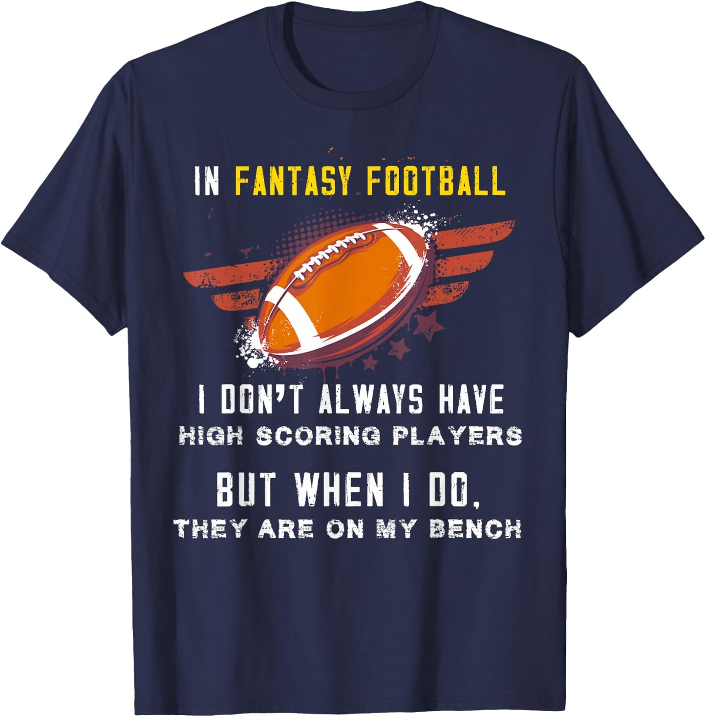 Fantasy football funny shirt - fantasy football losers gift T-Shirt - T-Shirt | Navy