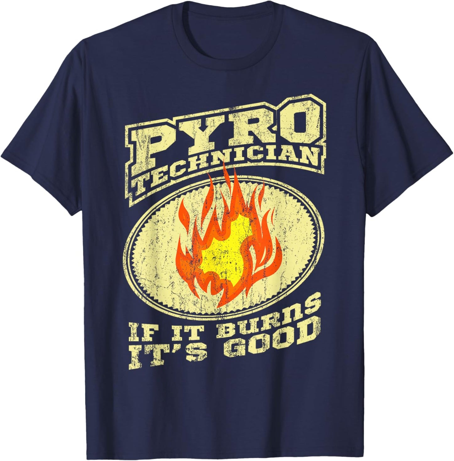 Pyro Technician Fireworks Fireworks T-Shirt - T-Shirt | Navy