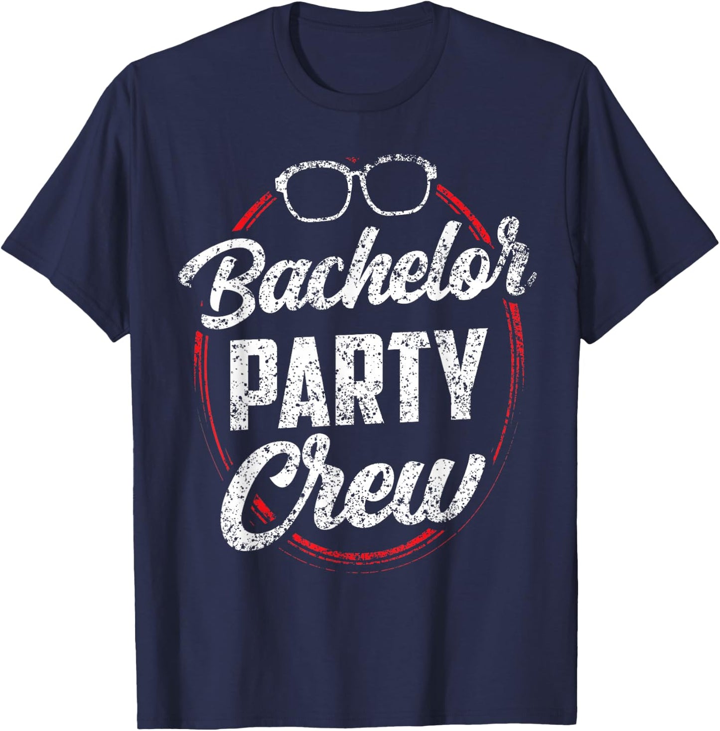 Bachelor Party Crew Team Bride Groom T-Shirt - T-Shirt | Navy