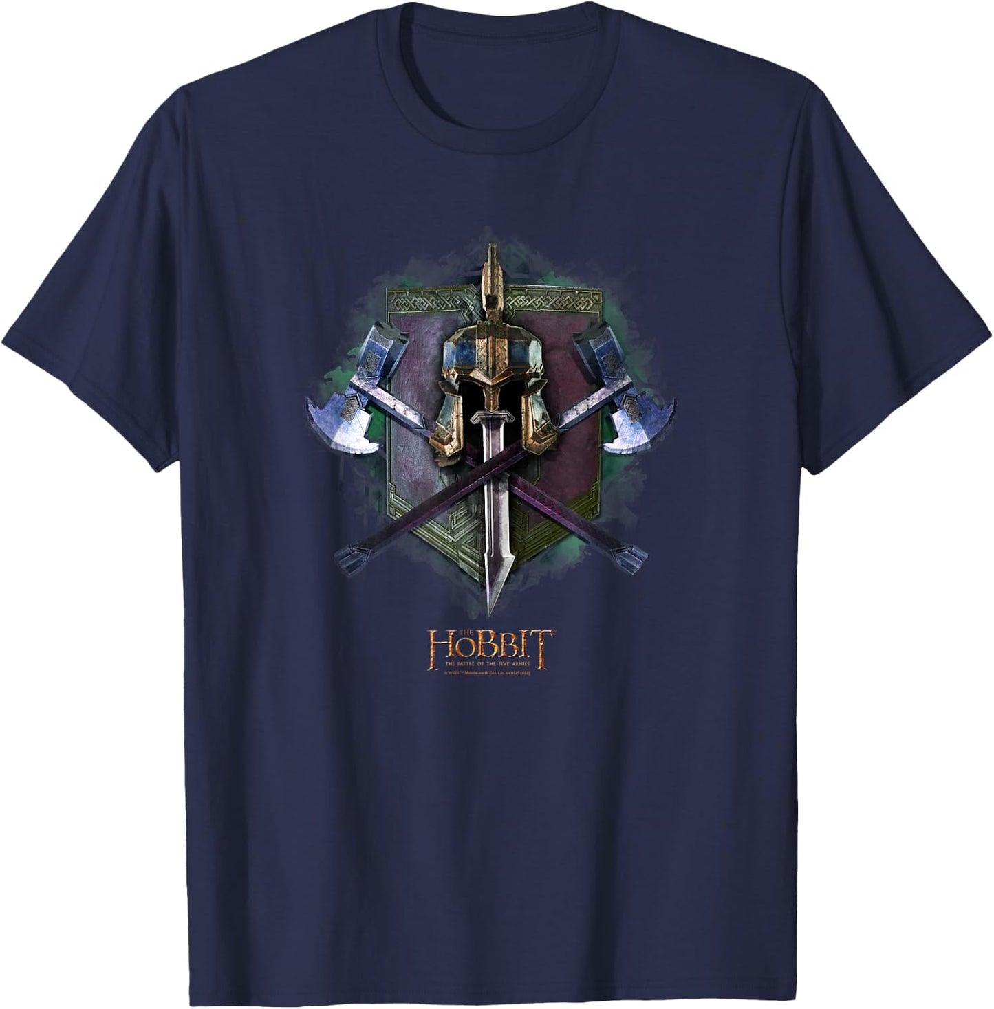 The Hobbit Dwarves of Erebor Armor Poster T-Shirt - T-Shirt | Navy