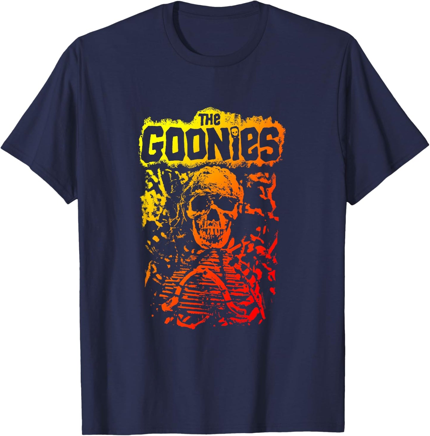 The Goonies Skeleton and Logo T-Shirt - T-Shirt | Navy