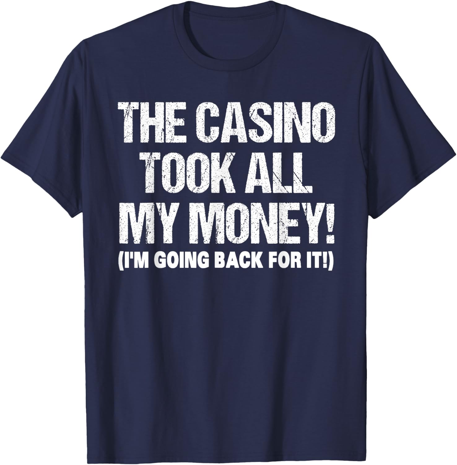 Funny Gambling Design Women Poker Lovers Gamblers T-Shirt - T-Shirt | Navy