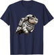 Astronaut Funny Capybara Space T-Shirt - T-Shirt | Navy