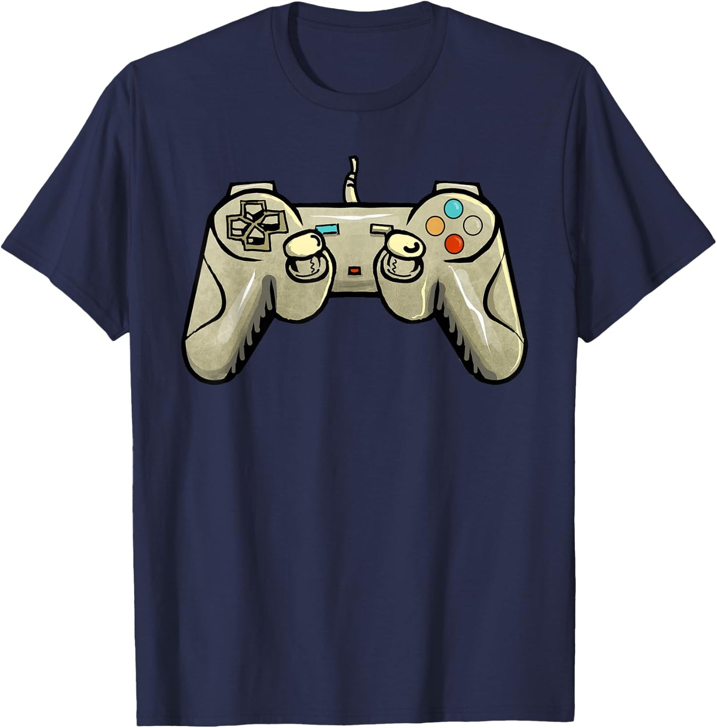 Funny Game Controller Video Gamer Gaming Techy Nerd Gifts T-Shirt - T-Shirt | Navy