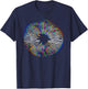 Psychedelic Mushroom Spore Print Mushroom Magic Present T-Shirt - T-Shirt | Navy