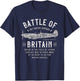 Battle of Britain WW2 - The Few - Winston Churchill Spitfire T-Shirt - T-Shirt | Navy
