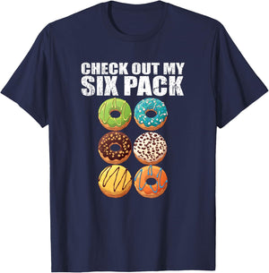 Check Out My Six Pack Donut - Funny Gym T-Shirt - T-Shirt | Navy