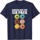 Check Out My Six Pack Donut - Funny Gym T-Shirt - T-Shirt | Navy