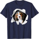 Cute Beagle Shirt Dog Puppy Lover Men Women Boys Girls T-Shirt - T-Shirt | Navy