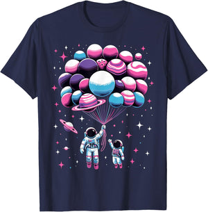 Astronaut Spaceman Funny Space Solar System Astronomy T-Shirt - T-Shirt | Navy