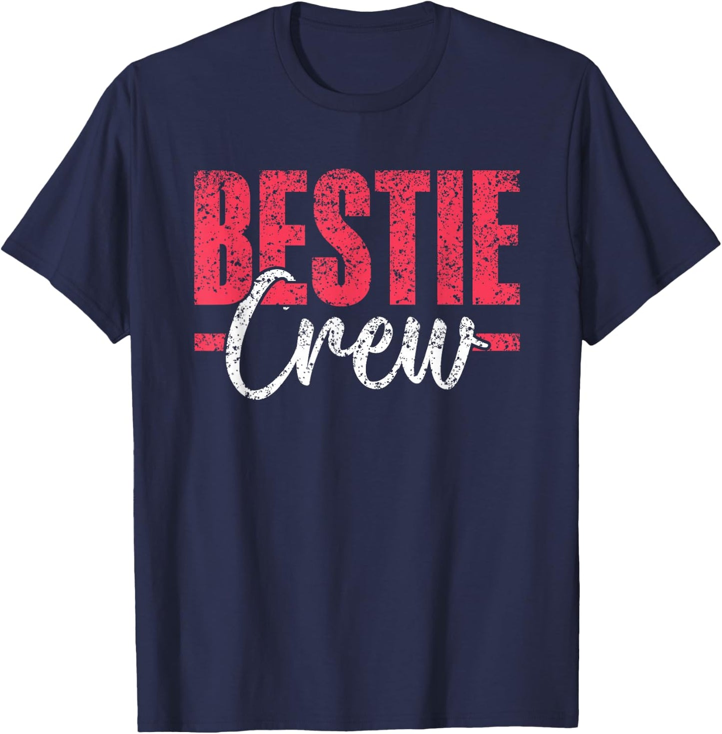 Bestie Crew Cute Best Friend Friendship Besties T-Shirt - T-Shirt | Navy