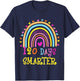 120th Day Of School Teacher 120 Days Smarter Rainbow Boys T-Shirt - T-Shirt | Navy