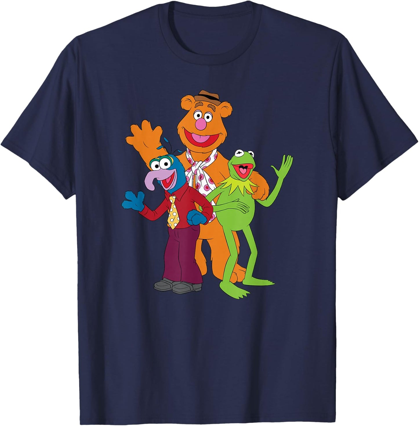 The Muppets - Kermit Fozzie Gonzo Trio T-Shirt - T-Shirt | Navy