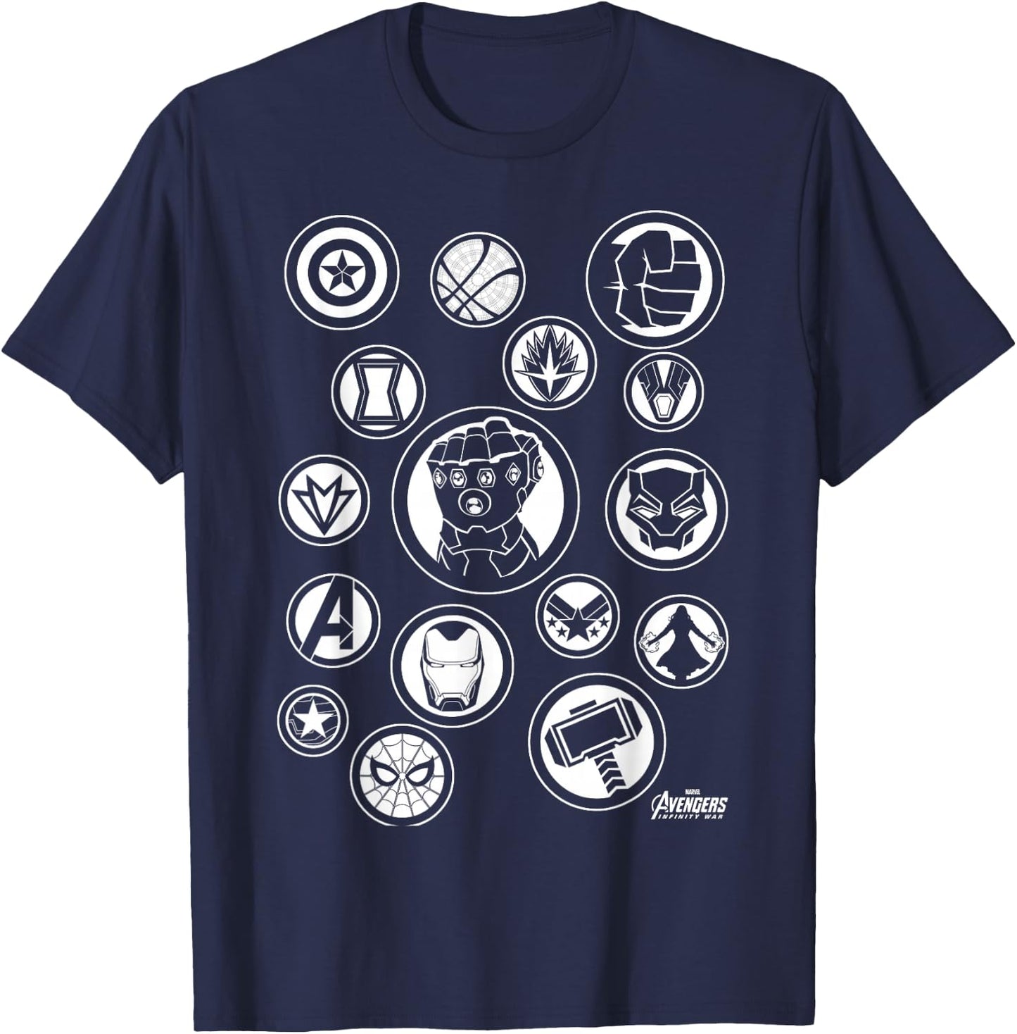 Marvel Avengers Infinity War Tonal Hero Icon Graphic T-Shirt - T-Shirt | Navy
