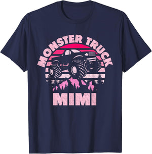 Monster Truck Mimi Matching Family Monster Truck Grandma T-Shirt - T-Shirt | Navy