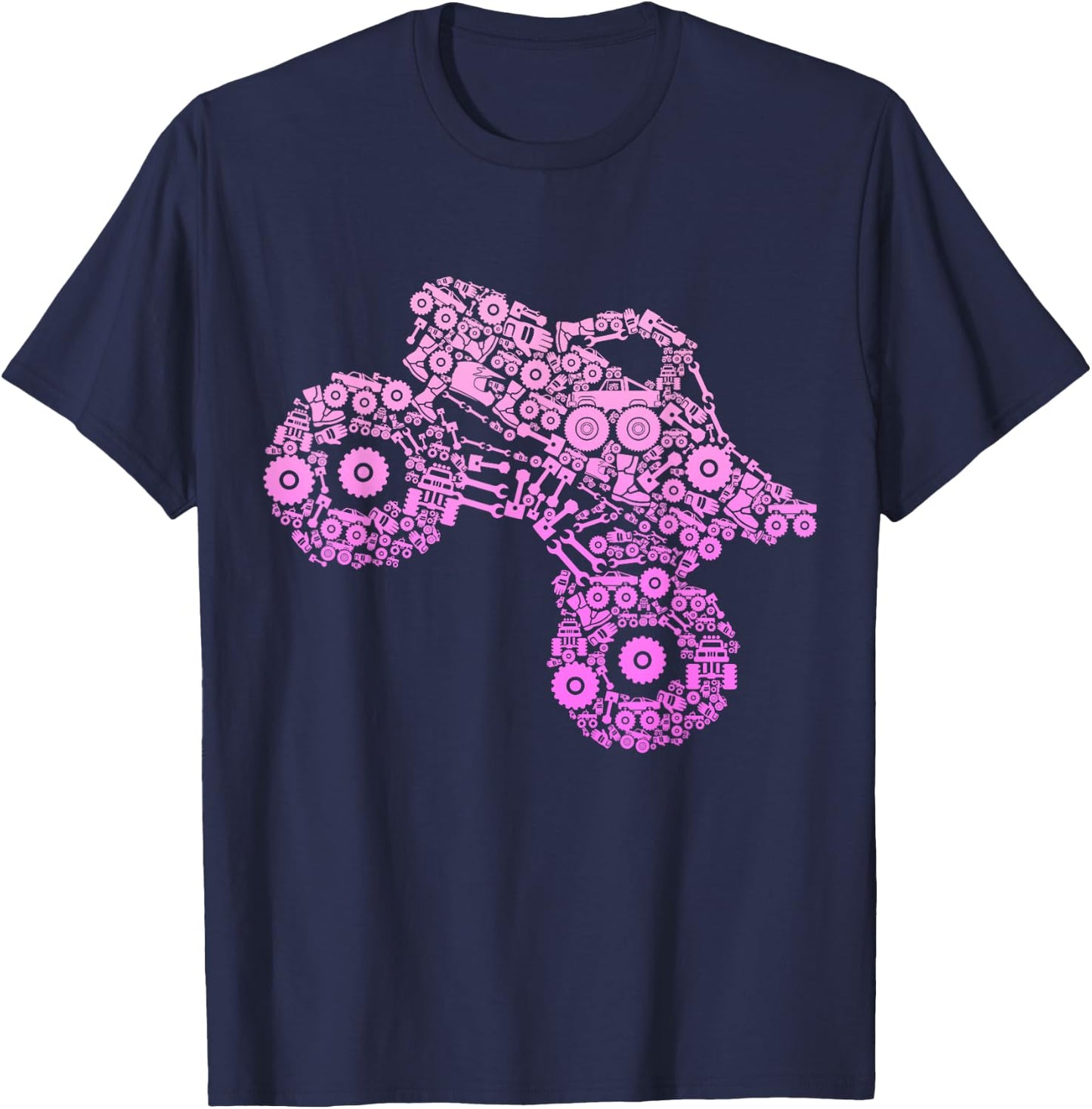 Monster Truck Girls Women T-Shirt - T-Shirt | Navy