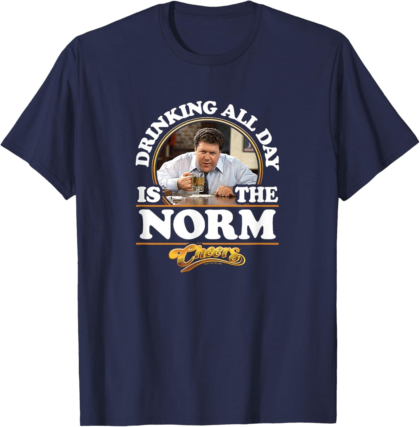Cheers - Drinking All Day is The Norm T-Shirt - T-Shirt | Navy