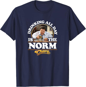 Cheers - Drinking All Day is The Norm T-Shirt - T-Shirt | Navy