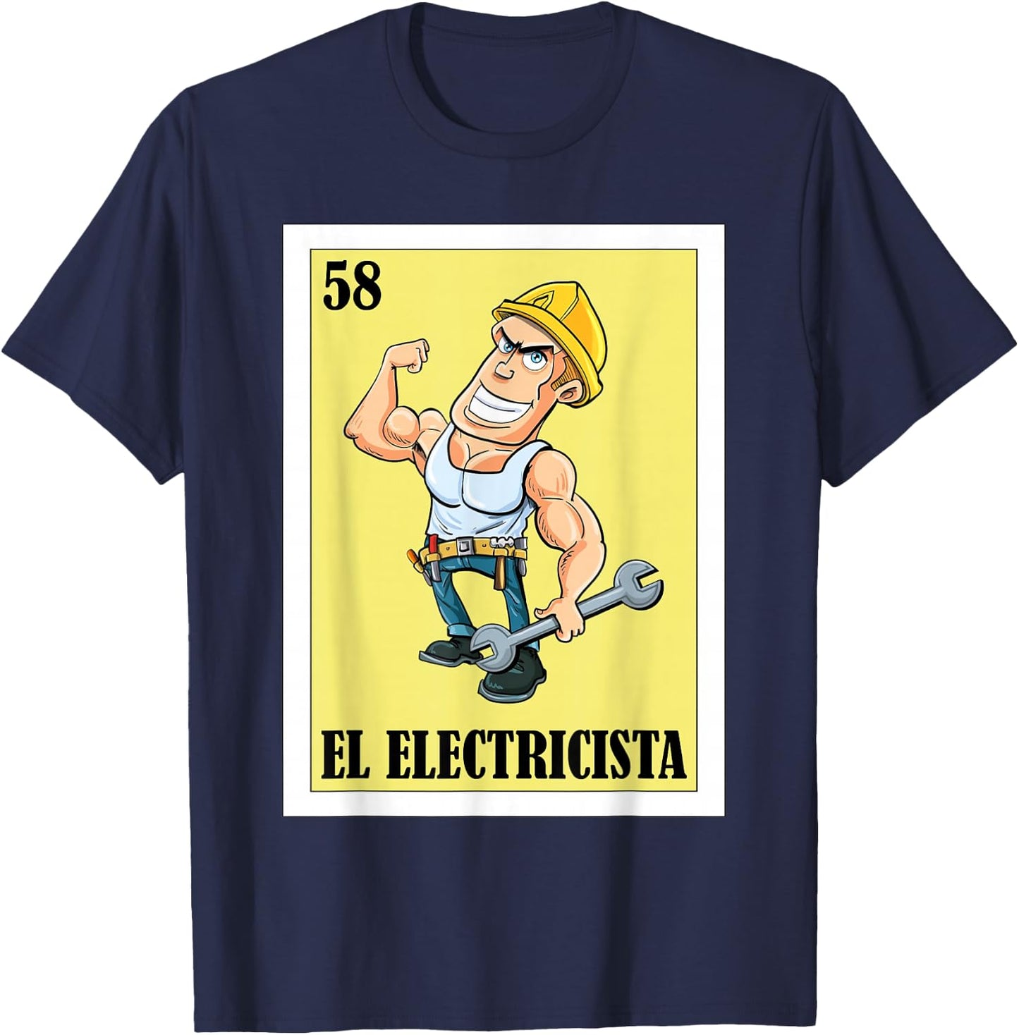 Funny Mexican Design for Electricians - El Electricista T-Shirt - T-Shirt | Navy