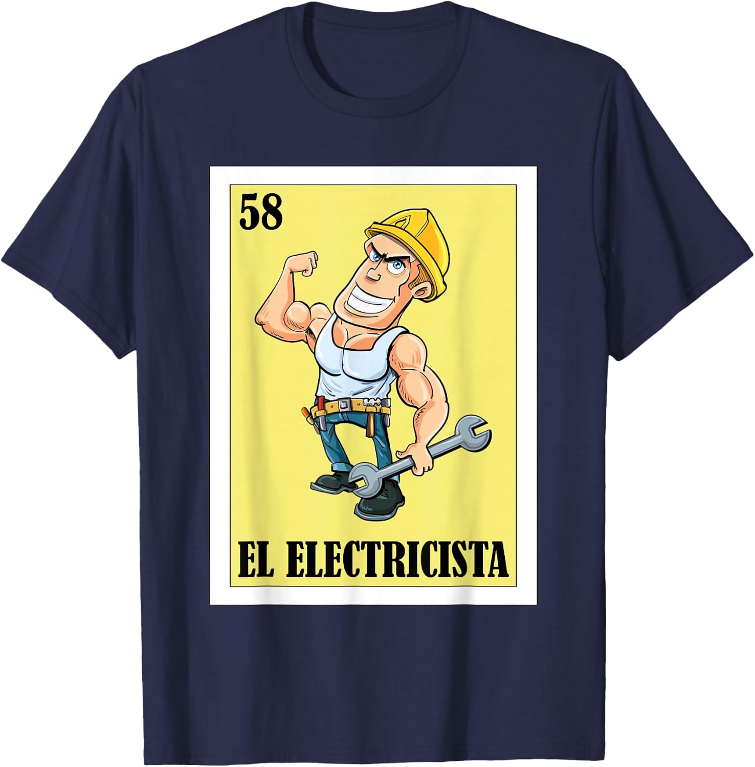 Funny Mexican Design for Electricians - El Electricista T-Shirt - T-Shirt | Navy