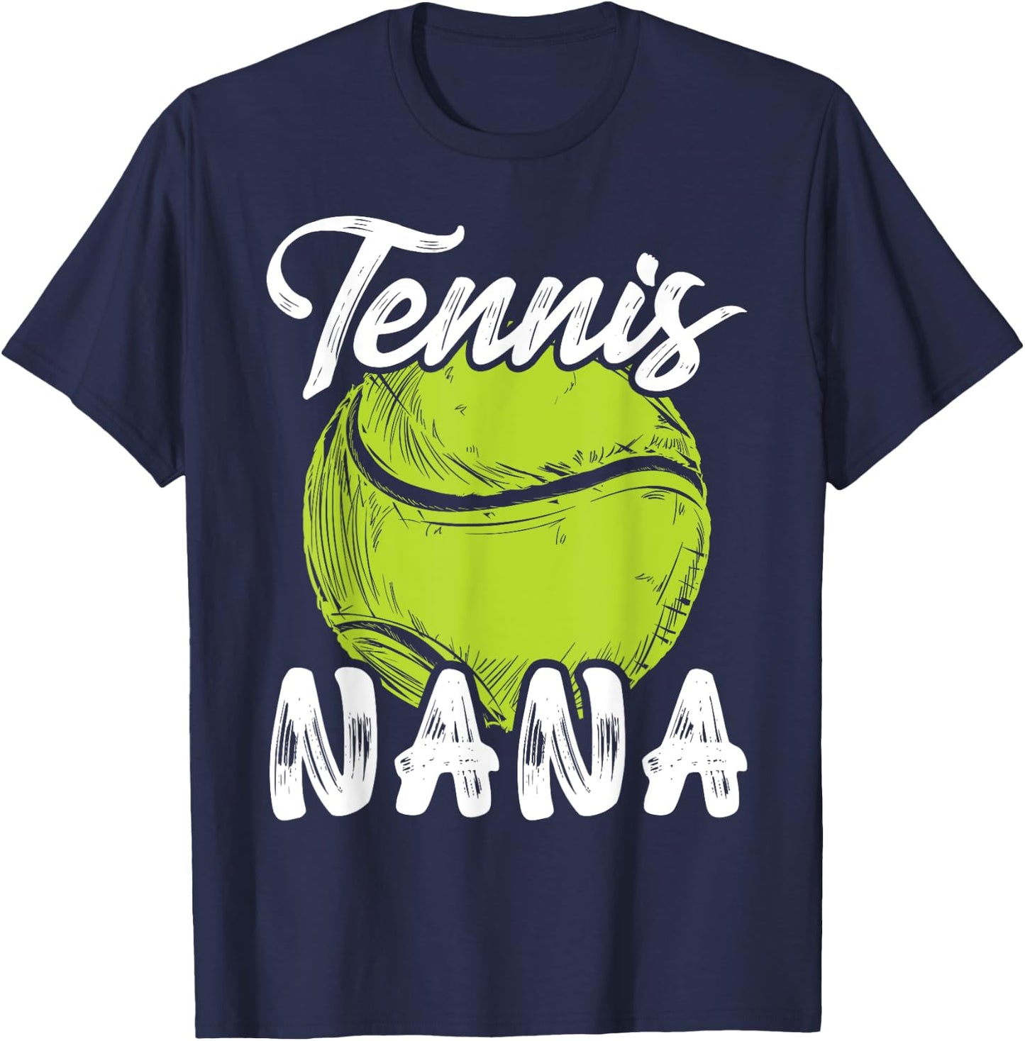 Tennis Nana Women Family Matching Set Tennis Ball Player T-Shirt - T-Shirt | Navy