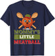 Funny Mommy’s Little Meatball Cute Italian Family Humor T-Shirt - T-Shirt | Navy