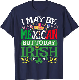 St. Saint Patrick's Day Mexican Latino Beer Shamrock Gift T-Shirt - T-Shirt | Navy