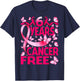 6 Years Breast Cancer Free Survivor Butterfly T-Shirt - T-Shirt | Navy