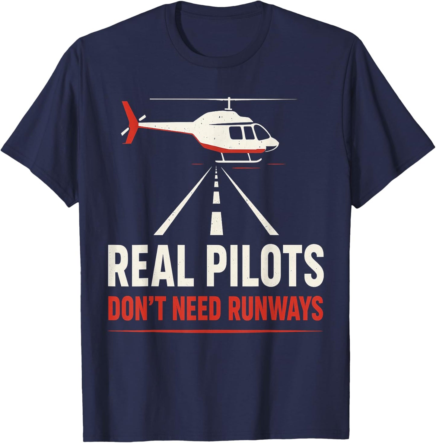 Helicopter Pilot Aviation Funny T-Shirt - T-Shirt | Navy
