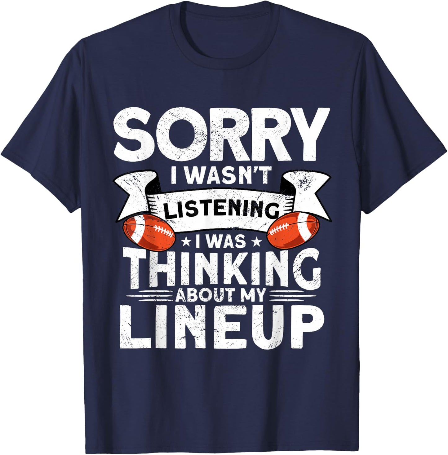 Funny Fantasy Football Player Outfit - Fantasy Football T-Shirt - T-Shirt | Navy