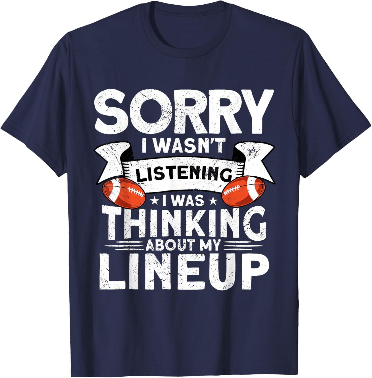 Funny Fantasy Football Player Outfit - Fantasy Football T-Shirt - T-Shirt | Navy