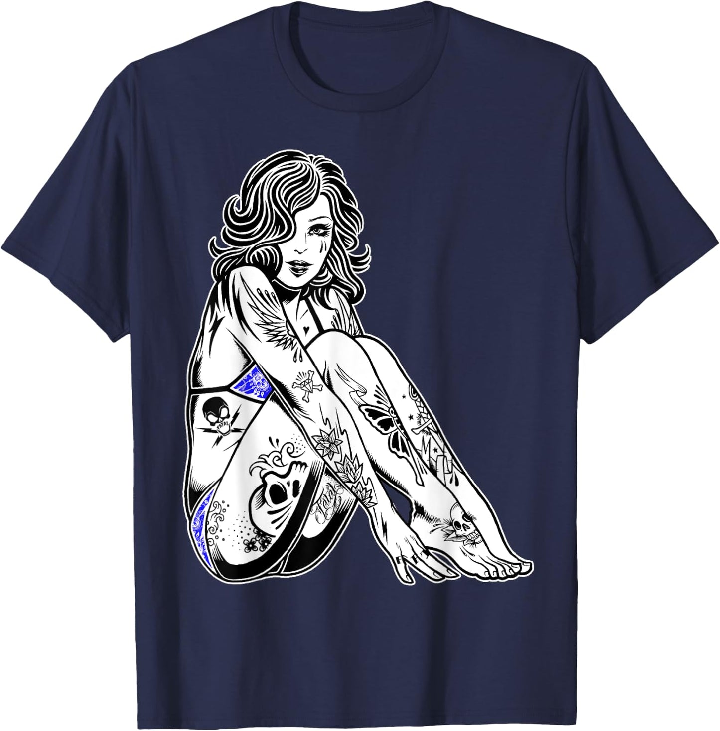 Pin Up T-Shirt - T-Shirt | Navy