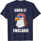 Suck It England Eagle Mullet 4th of July Shirt Women T-Shirt - T-Shirt | Navy