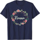Best Nanna Ever Shirt, T Shirts Gift Grandmothers, 5D T-Shirt - T-Shirt | Navy