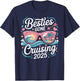 Besties Gone Cruising 2025 Girls Matching Women Cruise T-Shirt - T-Shirt | Navy